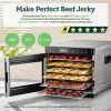 6-tray high quality stainless steel food dehydrator with mesh screen and fruit rolls