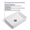 FarmhouseApron Front White Ceramic Kitchen Sink