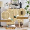 Kitchen storage cabinets with rattan decorative doors;  buffets;  wine cabinets;  dining rooms;  hallways;  cabinet console tables
