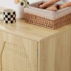 Kitchen storage cabinets with rattan decorative doors;  buffets;  wine cabinets;  dining rooms;  hallways;  cabinet console tables