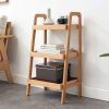 Storage Bench; 3-Tier Beech Wood Shoe Rack for Entryway; Premium Storage Organizer for Bathroom; Living Room; Bedroom; Hallway; Patio; Kitchen