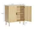 Kitchen storage cabinets with rattan decorative doors;  buffets;  wine cabinets;  dining rooms;  hallways;  cabinet console tables