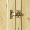 High wardrobe and kitchen cabinet with 2 doors; 2 drawers and 5 storage spaces; Oak