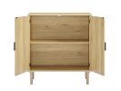 Kitchen storage cabinets with rattan decorative doors;  buffets;  wine cabinets;  dining rooms;  hallways;  cabinet console tables